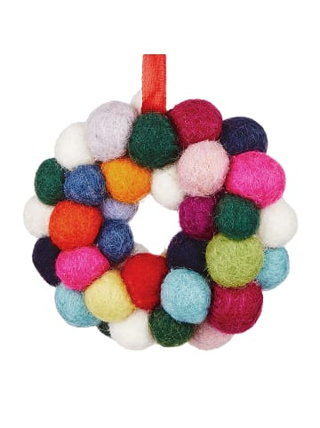 Butlers Anhänger HANG ON Mini-Kugelkranz in Multicolor