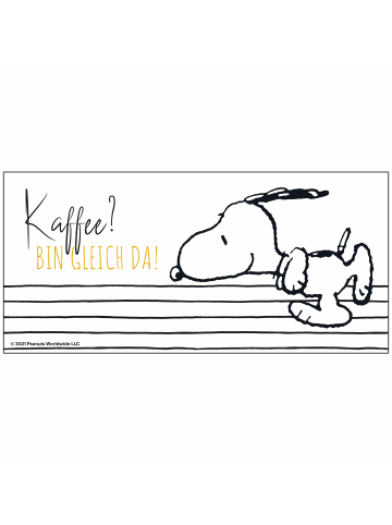 Snoopy The Peanuts Tasse Snoopy - Kaffee? Bin gleich da  320 ml in weiß