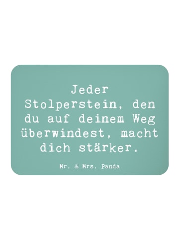 Mr. & Mrs. Panda Magnet Spruch Stolpersteine im Alltag meistern ... in Meeresbrise