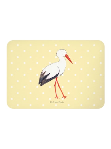 Mr. & Mrs. Panda Magnet Storch ohne Spruch in Gelb Pastell