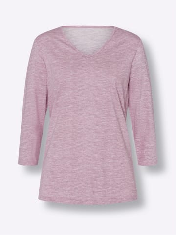 Sieh an! 3/4-Arm-Shirt in mauve-meliert