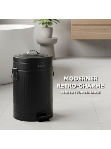 eluno eluno Abfalleimer VINTAGE, Treteimer, 12 Liter