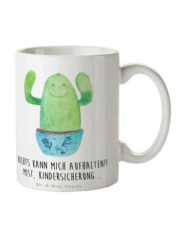 Mr. & Mrs. Panda Tasse Kaktus Happy mit Spruch in Weiß