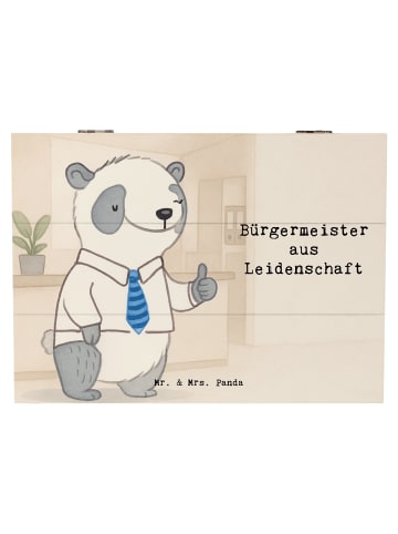 Mr. & Mrs. Panda Aufbewahrungsbox aus Holz Bürgermeister Leidens... in Weiß