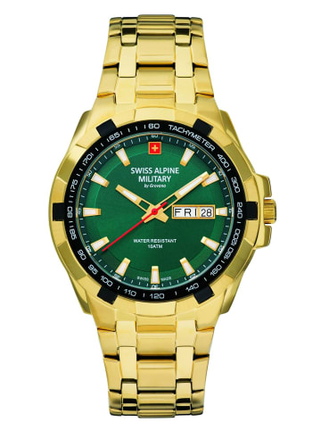Swiss Alpine Military by Grovana Analoguhr für Herren in gold