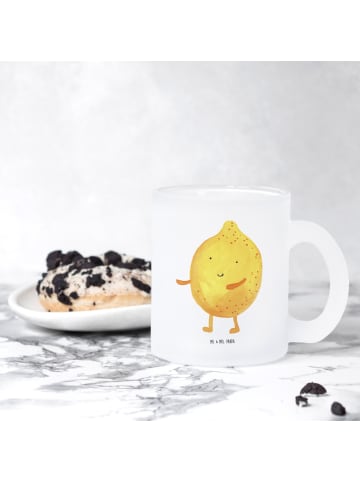 Mr. & Mrs. Panda Glas Beste Freunde Zitrone ohne Spruch in Transparent
