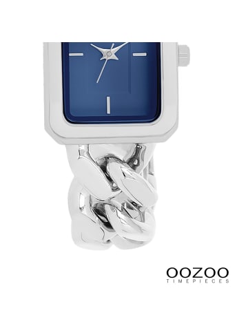 Oozoo Analog-Armbanduhr Oozoo Timepieces silber extra groß (ca. 24x31mm)