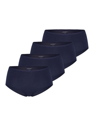 UNCOVER BY SCHIESSER Midi Slip Bamboo Cotton in Dunkelblau