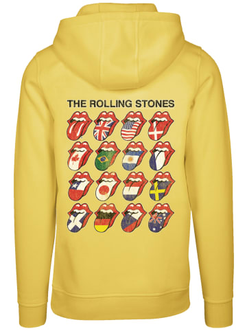 F4NT4STIC Hoodie The Rolling Stones Voodoo Lounge Tongues in taxi yellow