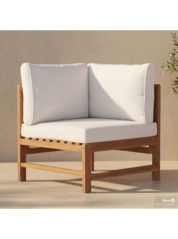home24 Loungeecke Bayton in Beige / Braun