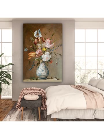OnlyWow Leinwand Bilder Blumenvase