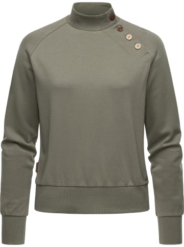 ragwear Sweatshirt Majjorka Solid in Olive