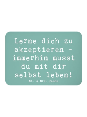 Mr. & Mrs. Panda Kühlschrankmagnet Spruch Selbstakzeptanz Lernen... in Meeresbrise