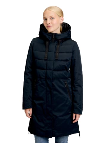AMBER & JUNE Winterjacke Kunstdaune in Dunkelblau