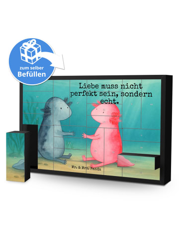 Mr. & Mrs. Panda Befüllbarer Adventskalender Axolotl Liebe Desig... in Weiß