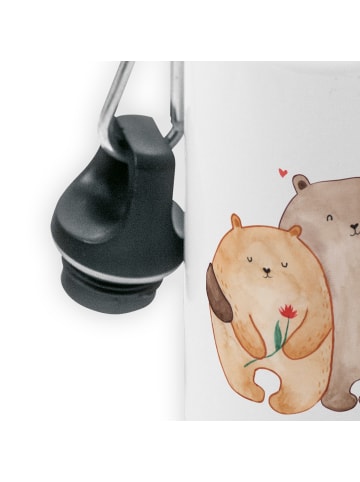 Mr. & Mrs. Panda Kindertrinkflasche Bären Liebe ohne Spruch in Weiß