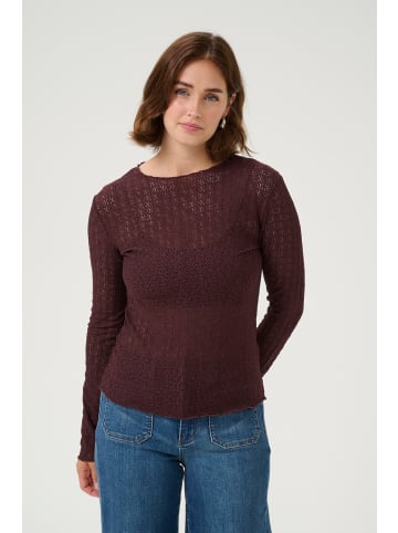 Kaffe Langarm-Bluse KAnomi Regular fit in Fudge