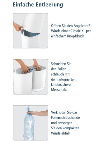 Kinderhaus Blaubär Angelcare TOP Windeleimer Classic XL mit Nachfüllkassette