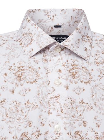 Andrew James Businesshemd in sand weiß