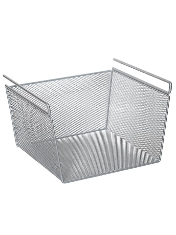 Zeller Küchenkorb, für Schrank, hängend in Silbern, (B) 30,5 x (H) 19 x (L) 26 cm