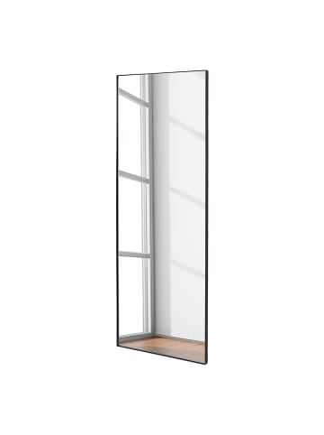 home24 home24 Spiegel Typ B (1er Set) - Schwarz - Eisen & MDF - 60.0 x 160.0 x 3.0 cm in Schwarz
