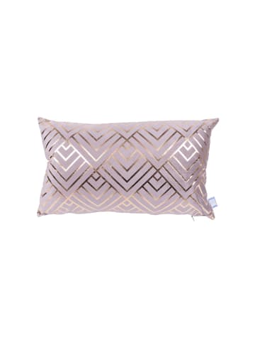 Kayoom Dekokissen Prisma 225 2er-Set in taupe - gold