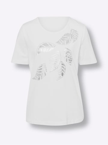 Sieh an! Kurzarm-Shirt in weiß