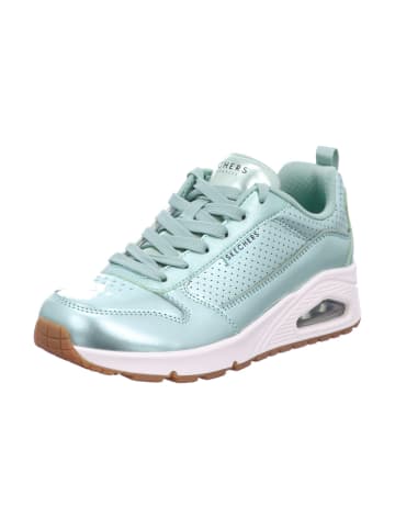 Skechers Damen- Schnürschuhe UNO - METALLIXS in Grün
