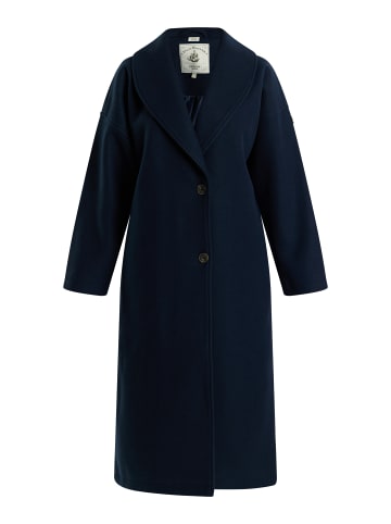 DreiMaster Damen Übergangsmantel In Wolloptik in Dunkelmarine