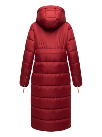 Navahoo Steppmantel Kristallblume in Blood Red