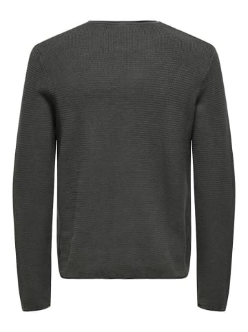 Only&Sons Pullover in grey pinstripe