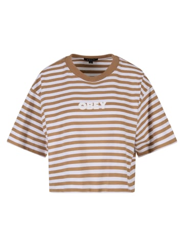 OBEY OBEY Cropped T-Shirts in khaki multicolor