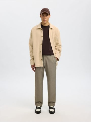 Selected Langarmhemd in egret