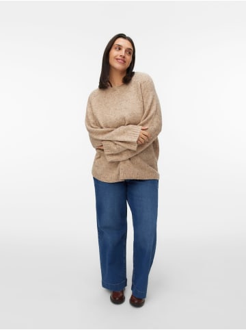 Vero Moda Strickpullover in Silver Mink
