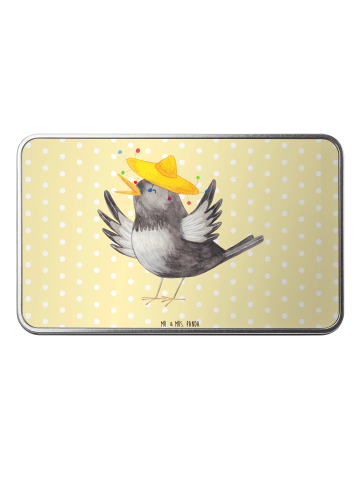 Mr. & Mrs. Panda Geschenkverpackung Rabe Sombrero ohne Spruch in Gelb Pastell