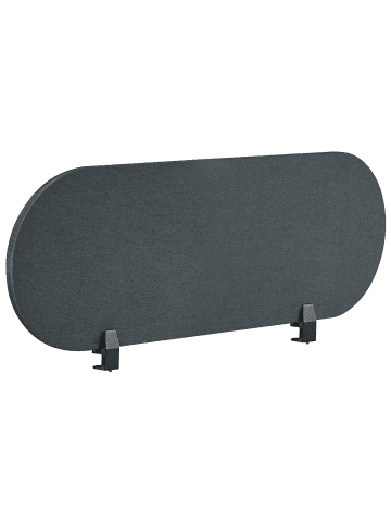 Beliani Schreibtischtrennwand SPARKY in Grau - (W) 120 x (H) 40 x (L) 2 cm