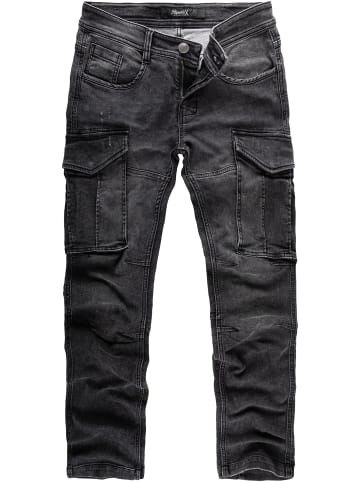 REPUBLIX Sweatpants in Denim Optik DAWSON in Schwarz