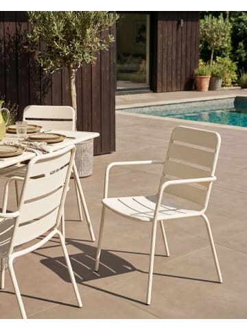 Beliani 6er-Set Gartenstuhl TERENZO in Beige