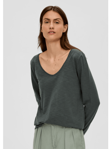 s.Oliver T-Shirt langarm in Olive