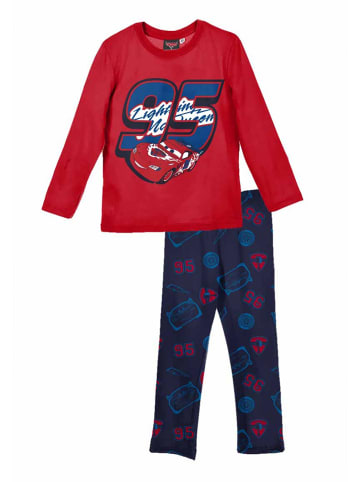 Disney Cars Kinder Pyjama Schlafanzug langarm in Rot