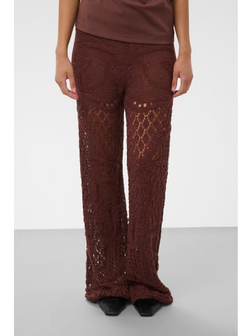 Soaked in Luxury Strickhose SLBarb Casual fit in Brown Stone