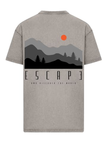 F4NT4STIC Oversize T-Shirt Oversize Escape Discover the World Forest in Asphalt