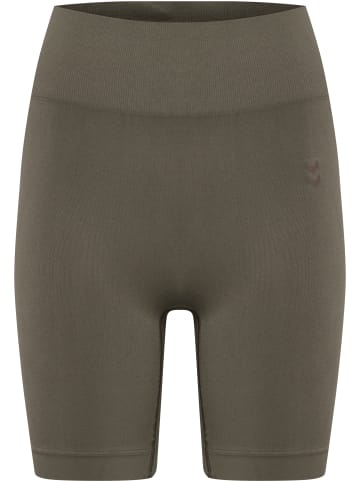 Hummel Tight Kurze Hose Hmlflow Multisport Damen in MAJOR BROWN
