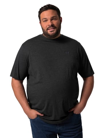 Men Plus Kurzarm T-Shirt in schwarz