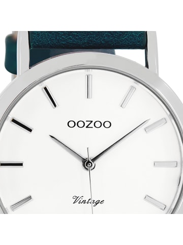 Oozoo Armbanduhr Oozoo Vintage Series petrol, grün groß (ca. 45mm)