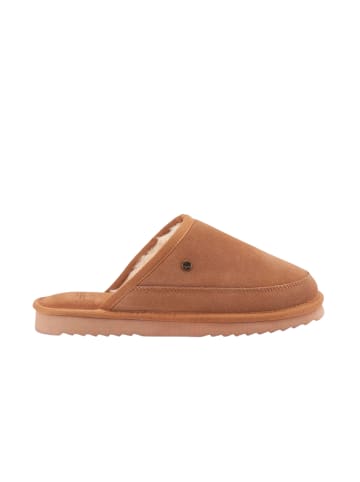 Warmbat Pantoffel 'Cowra' in dunkelbraun