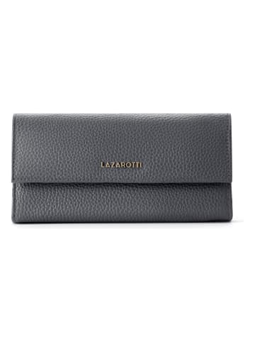 Lazarotti Bologna Leather Geldbörse Leder 19 cm grey