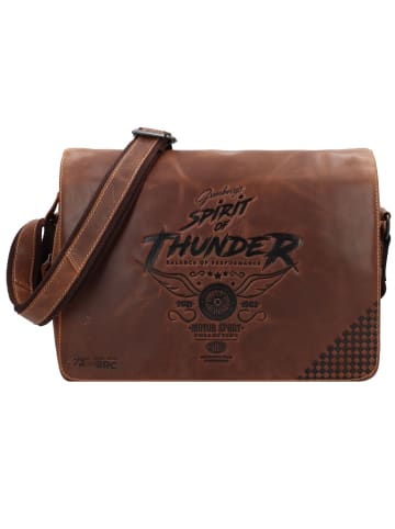 Greenburry Racing Collection Atlanta Aktentaschen Messenger Leder 36 cm braun