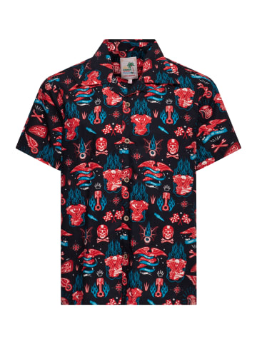 King Kerosin King Kerosin Hawaiihemd Kustom Kulture in schwarz