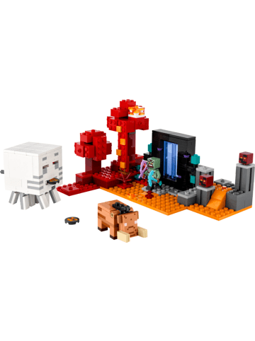 LEGO Minecraft™ Hinterhalt am Netherportal in Mehrfarbig ab 8 Jahre